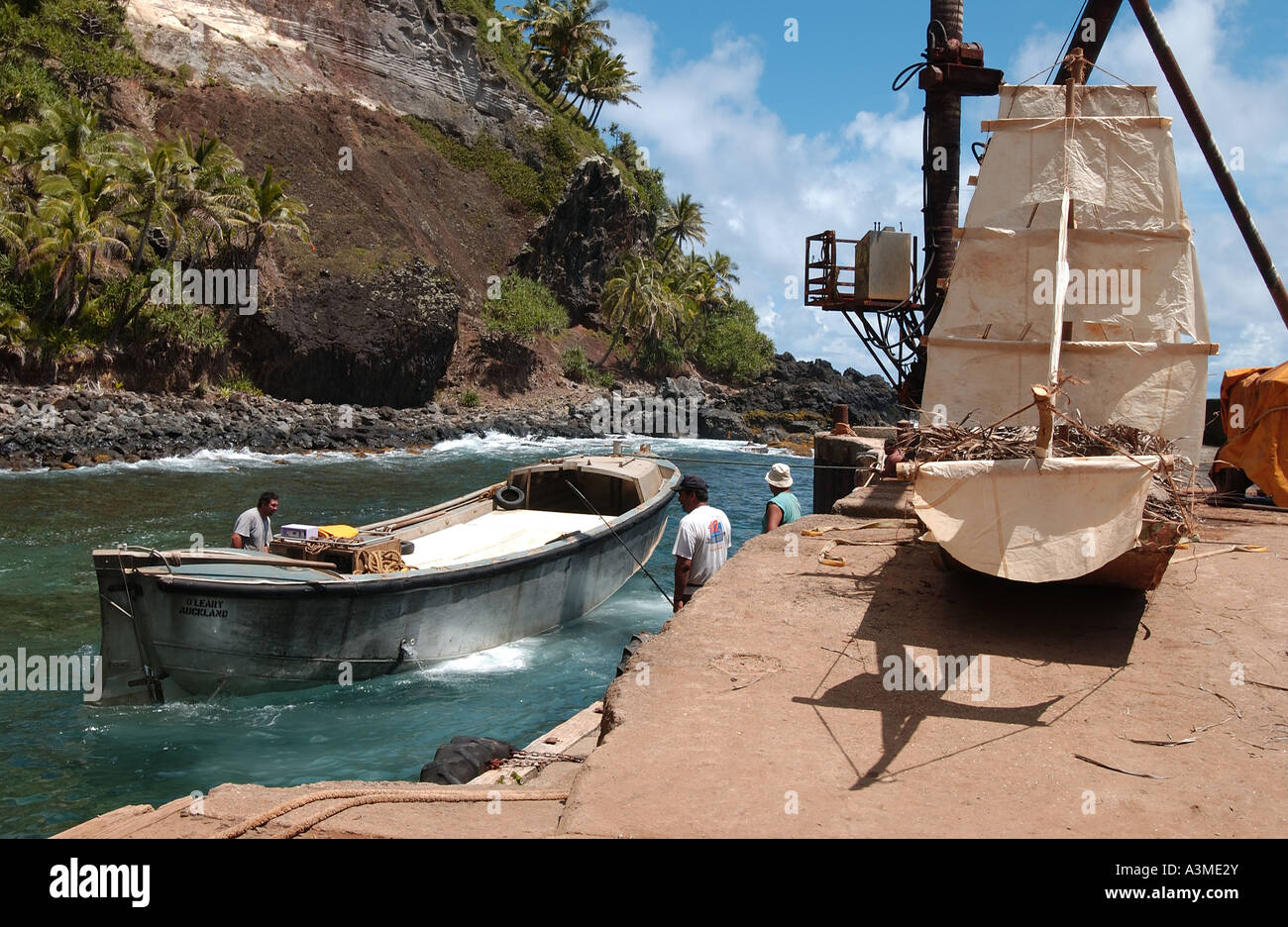 Bounty Bay harbour Stockfoto