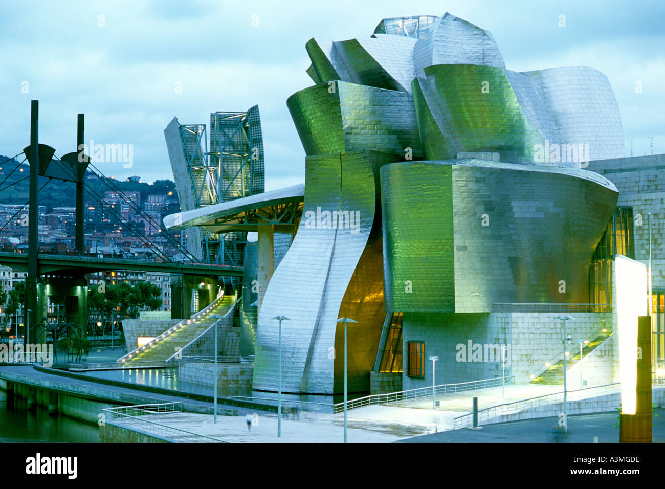Spanien Bilbao Guggenheim Museum Stockfoto
