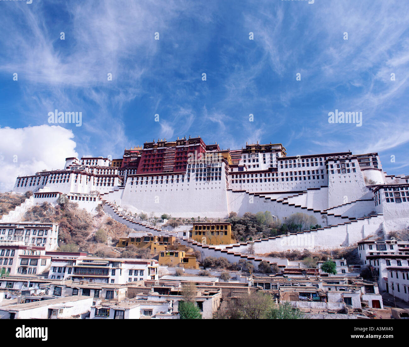Der Potala-Palast-Lhasa-Tibet-China Stockfoto