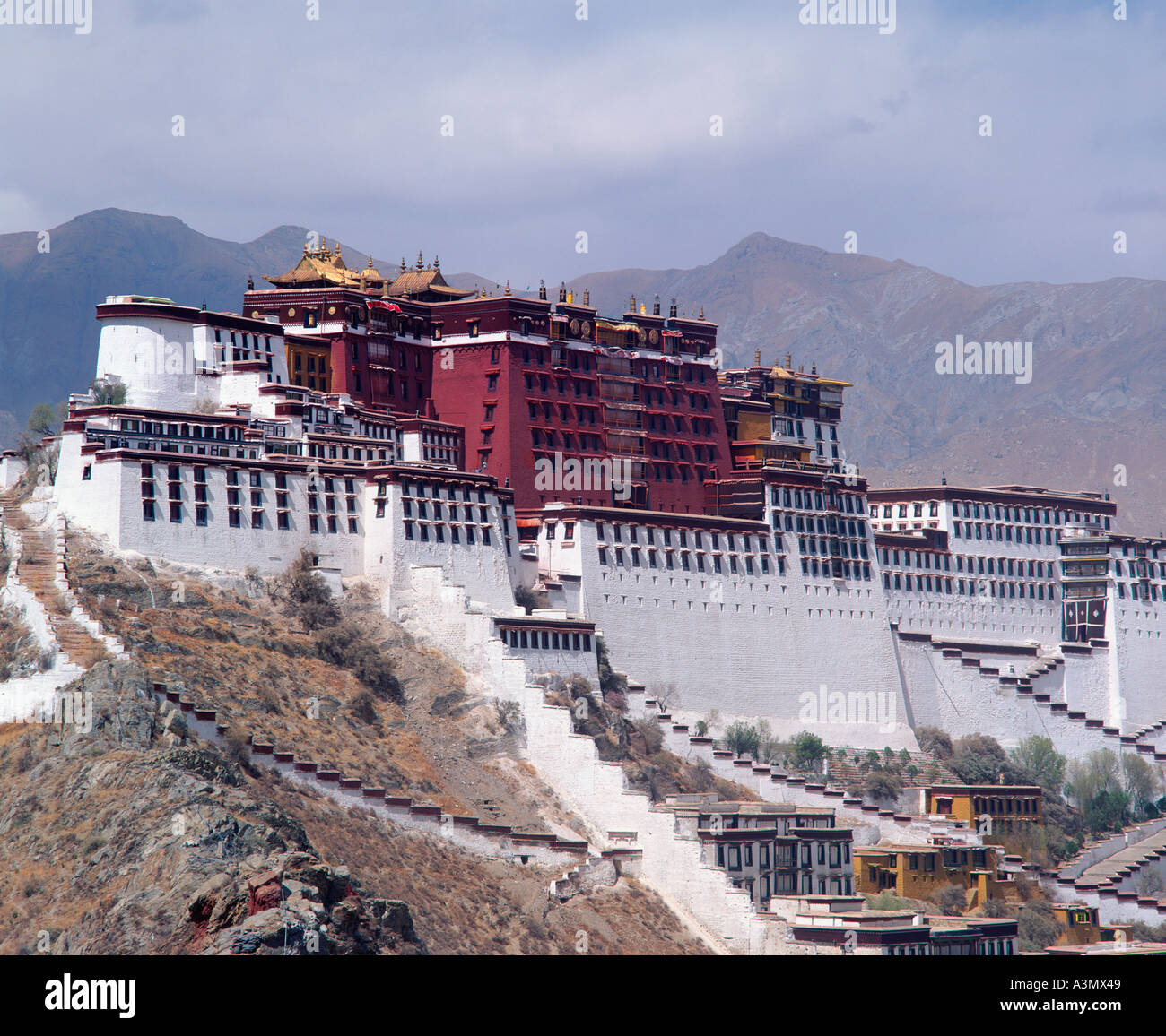 Der Potala-Palast-Lhasa-Tibet-China Stockfoto