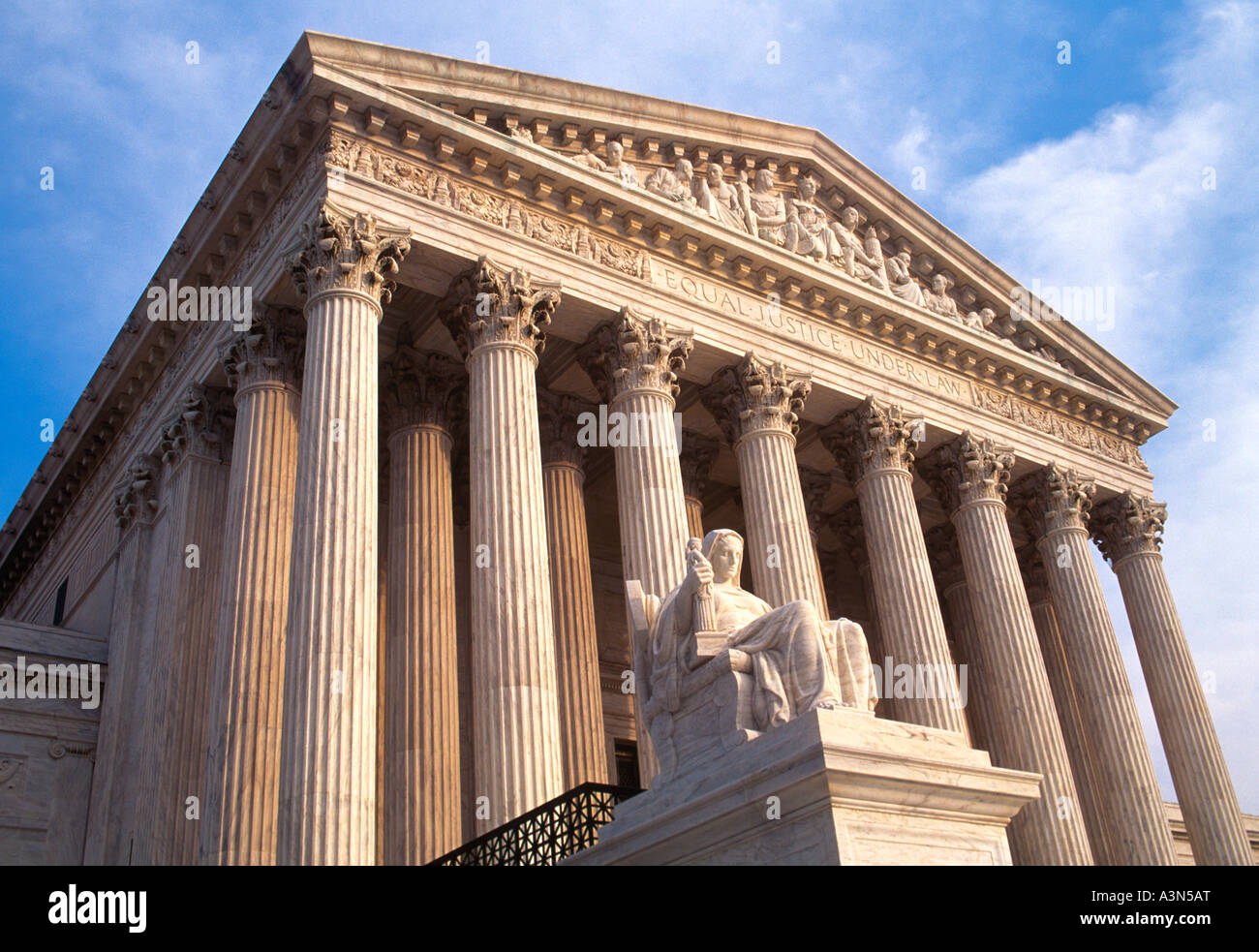 USA-Washington DC der oberste Gerichtshof der Vereinigten Staaten von Amerika Stockfoto