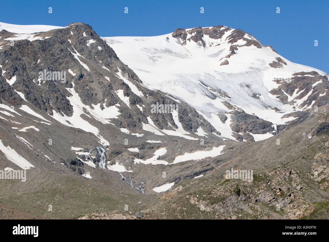 Cevedale Gletscher, Süd-Tirol, Italien Stockfoto