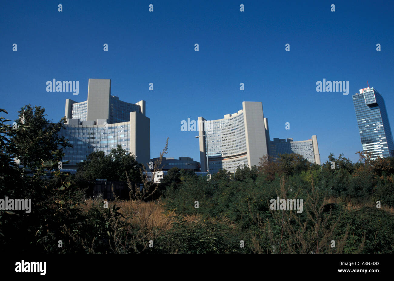 UNO-Stadt Wien Stockfoto