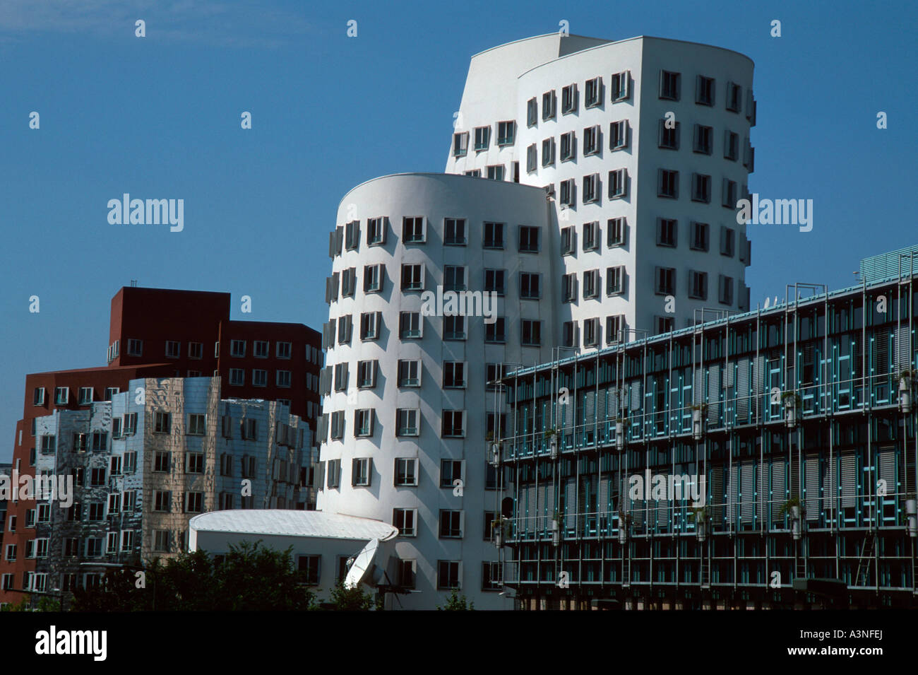 Hochhaus / Düsseldorf Stockfoto