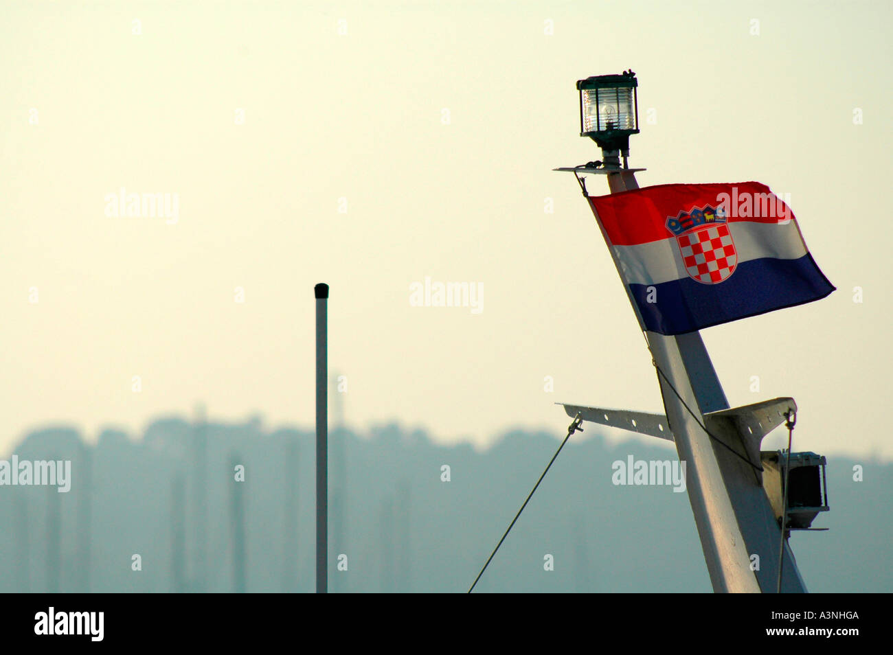 Kroatische Flagge Stockfoto