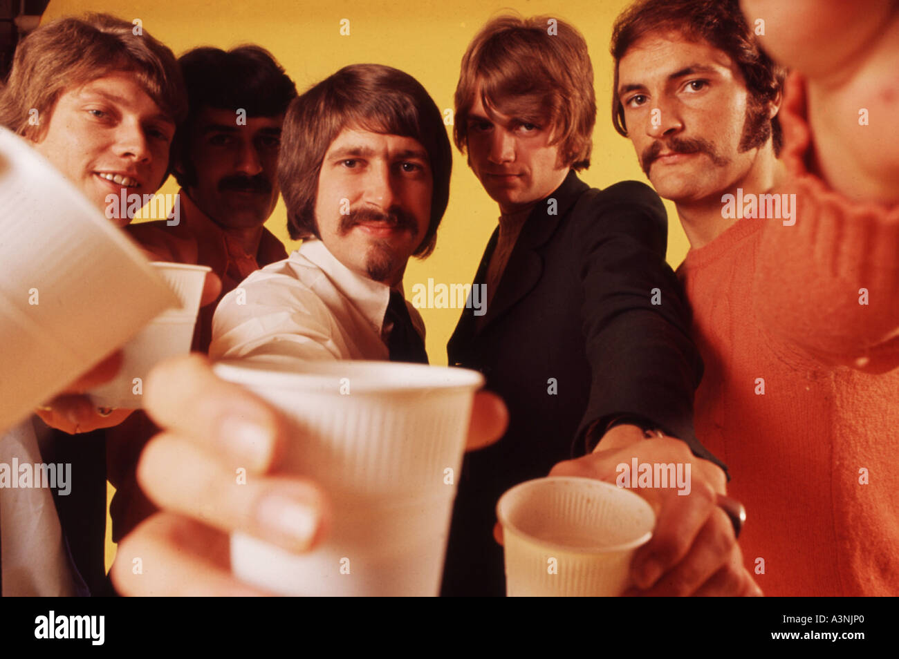MOODY BLUES UK-Gruppe im August 1968.  Foto Tony Gale Stockfoto