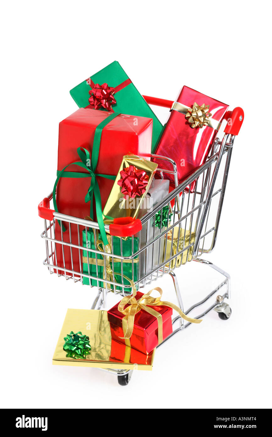 Weihnachts-Shopping Stockfoto