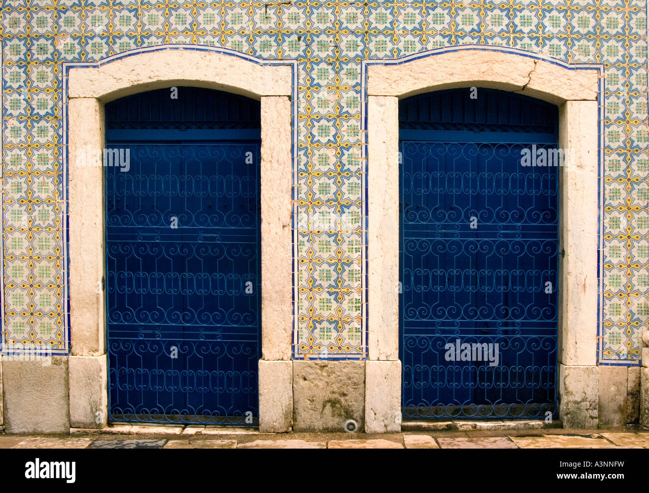 Haustür / Sao Luis Stockfoto