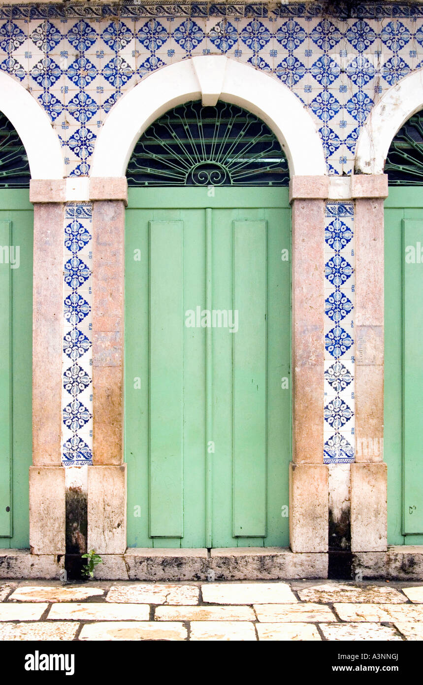 Haustür / Sao Luis Stockfoto