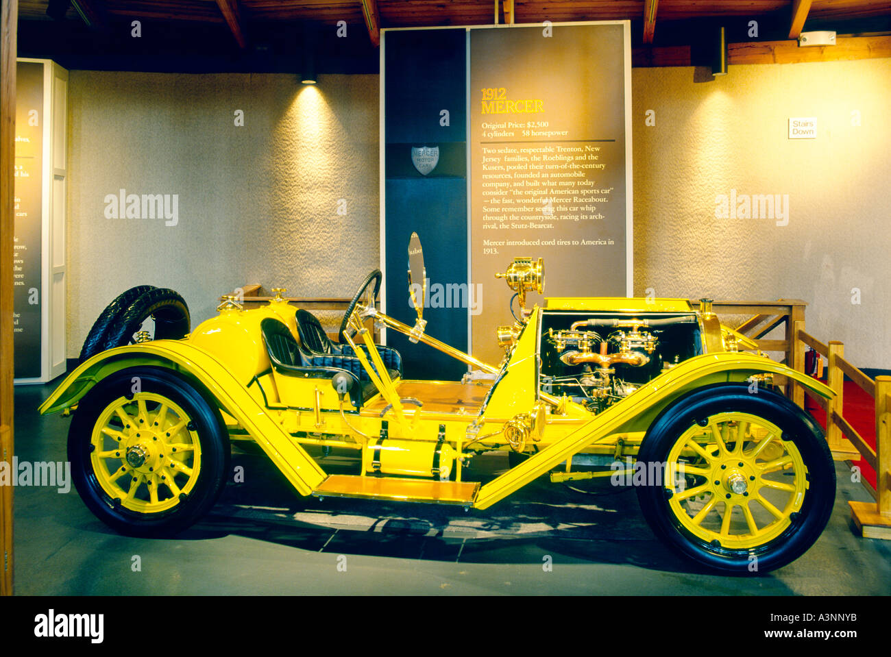 1912 Mercer Raceabout Oldtimer Automobil im Heritage Plantation Museum in der Stadt Sandwich, Cape Cod, Massachusetts, USA Stockfoto