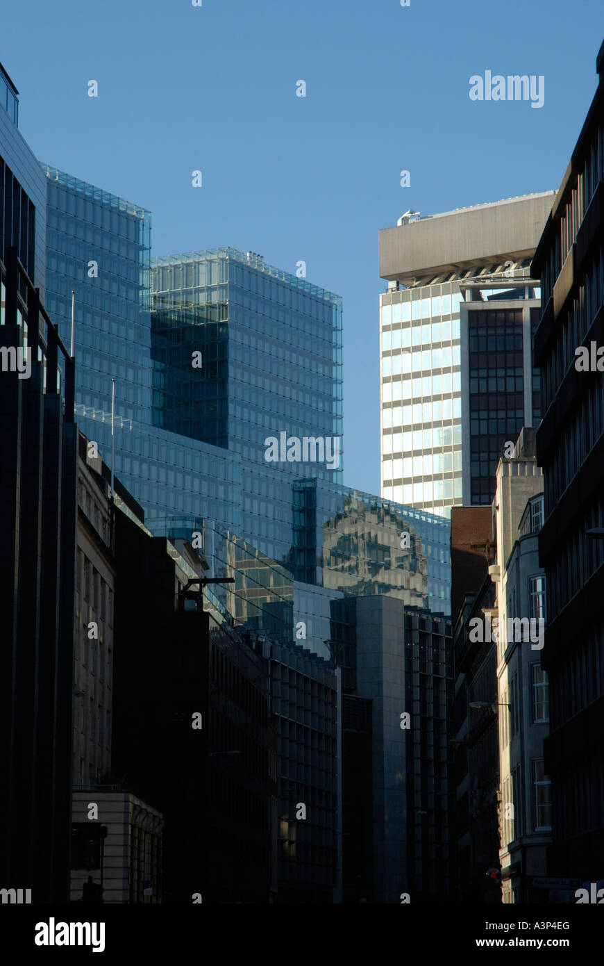 Zahlreiche hoch aufragenden modernen Bürogebäuden Fenchurch Street City of London England Stockfoto