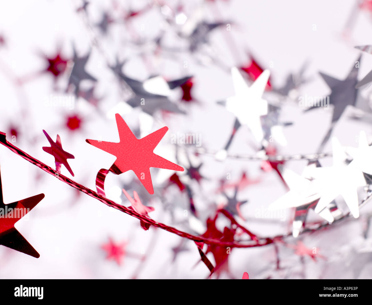 Sterne Confitti horizontal Stockfoto