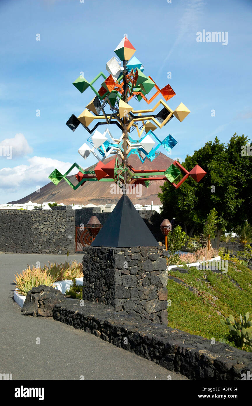Stiftung César Manrique in Tahiche, Lanzarote Stockfoto