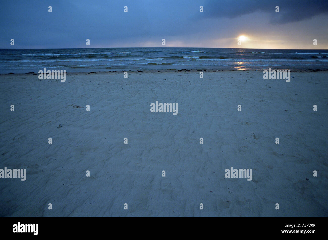 Sonnenuntergang am Golf von Riga, Lettland Stockfoto