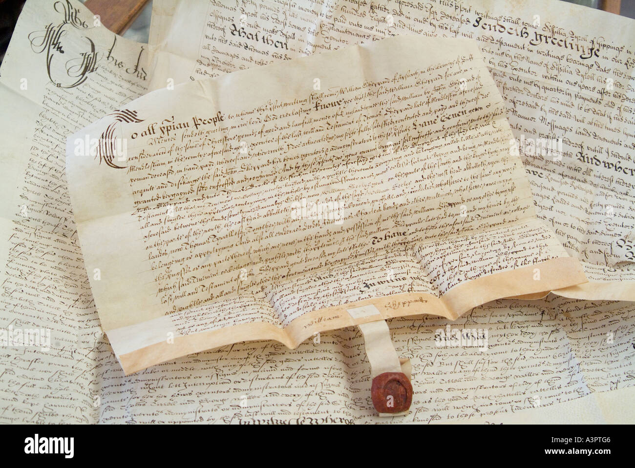 Eine alte englische wird aus der Zeit des Königs Charles der ersten 1625 1649 Stockfoto Eine alte englische wird aus der Zeit des Königs Charles der ersten 1625 1649 Stockfoto