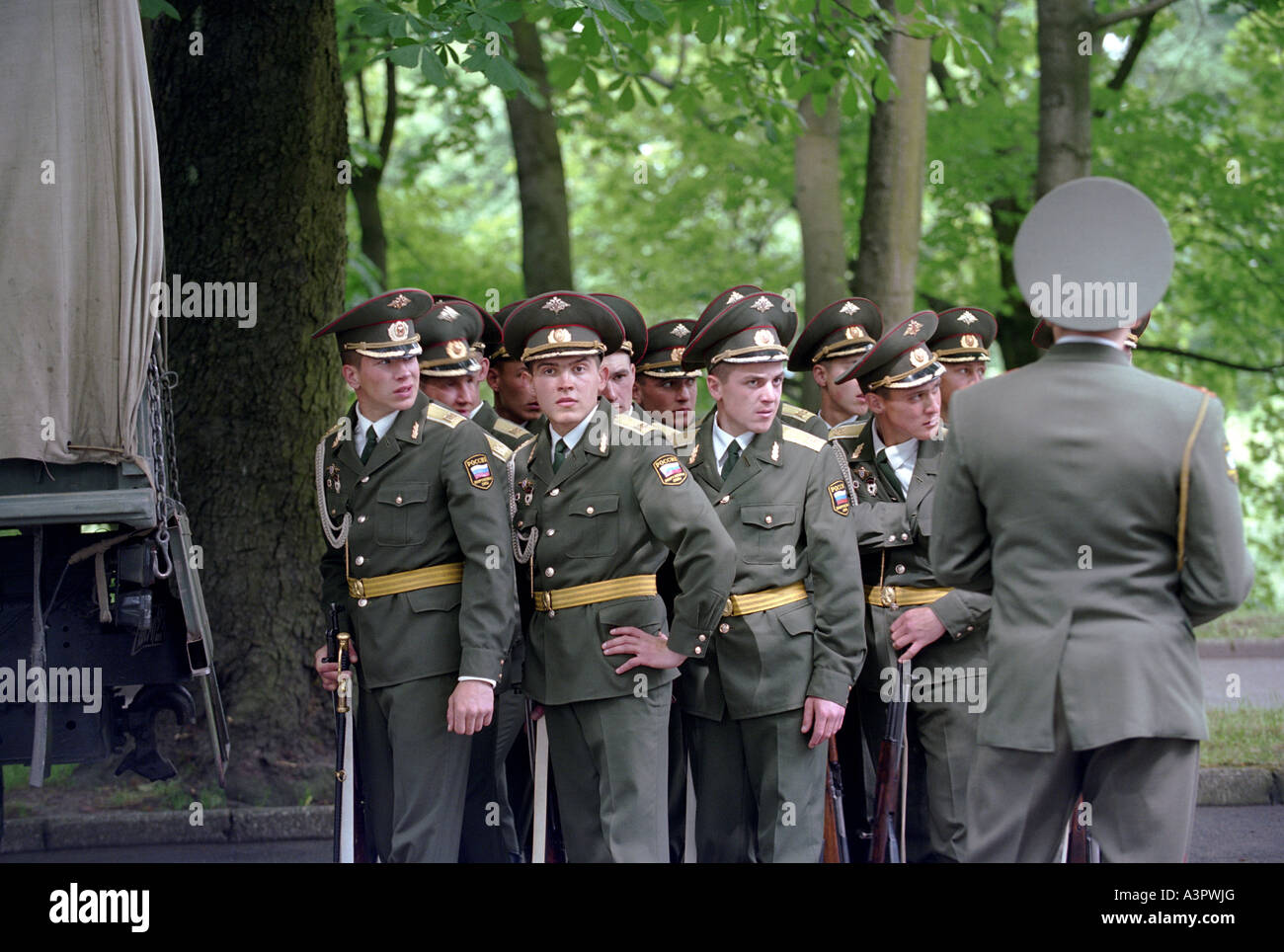 Russische Soldaten, Kaliningrad, Russland Stockfoto