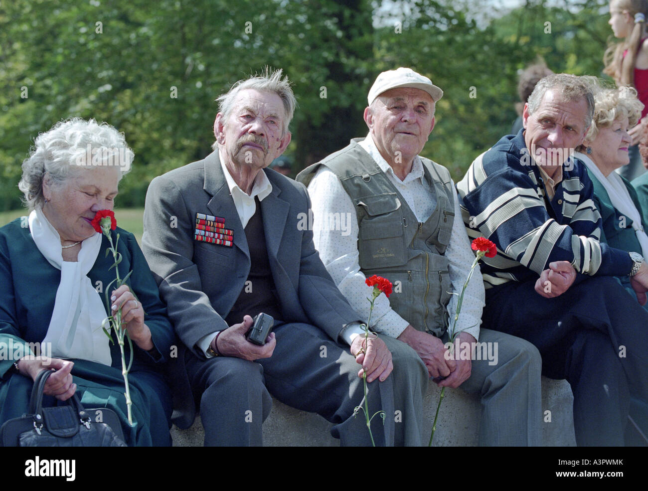 Veteranen der Roten Armee, Kaliningrad, Russland Stockfoto