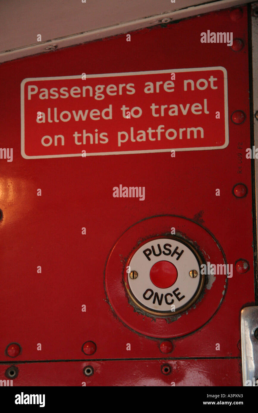 9. Dezember 2005 Detail des Londoner Routemaster Bus am letzten Tag des Dienens in Kapital Stockfoto