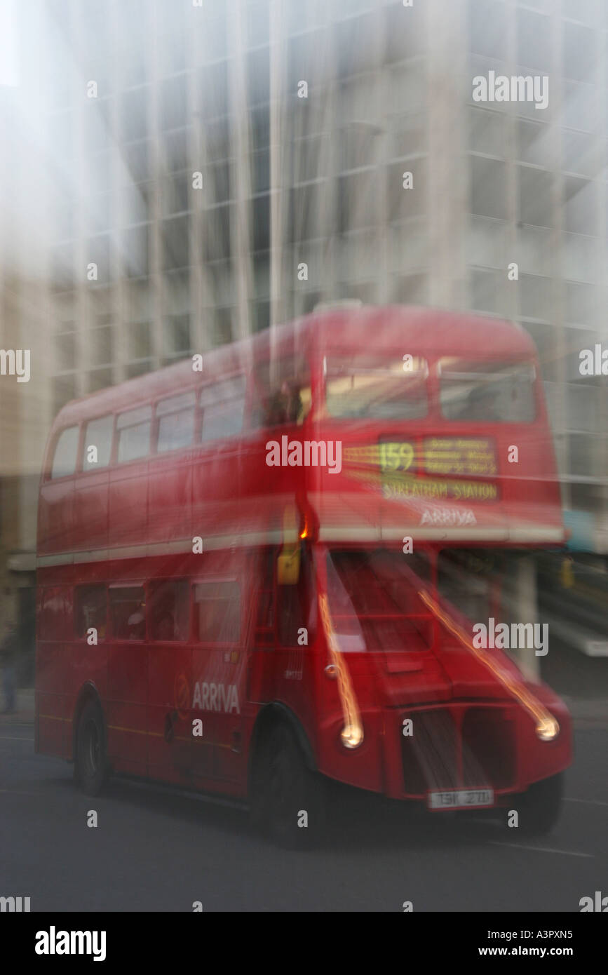 9. Dezember 2005 London Routemaster Bus am letzten Tag des Dienens in Kapital Stockfoto