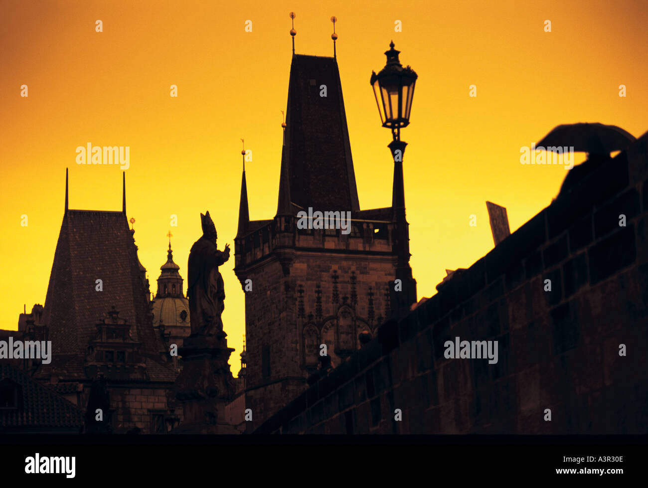 Karlsbrücke Prag Tschechische Republik Stockfoto