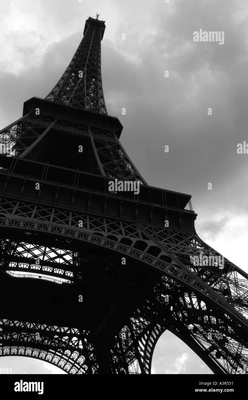 Der Eiffelturm Paris Frankreich Stockfoto