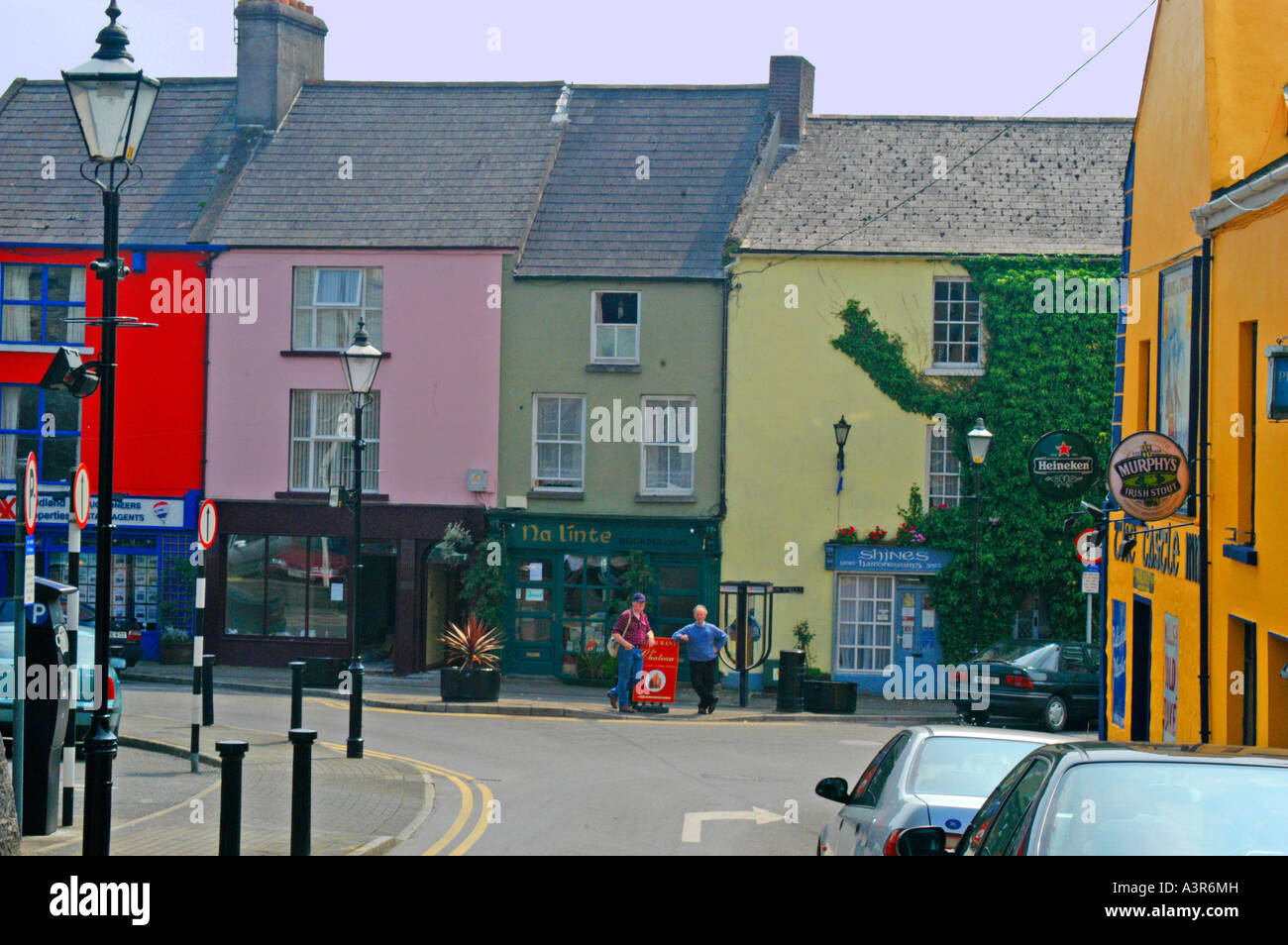 Bunte Gebäude in Athlone Irland Stockfoto