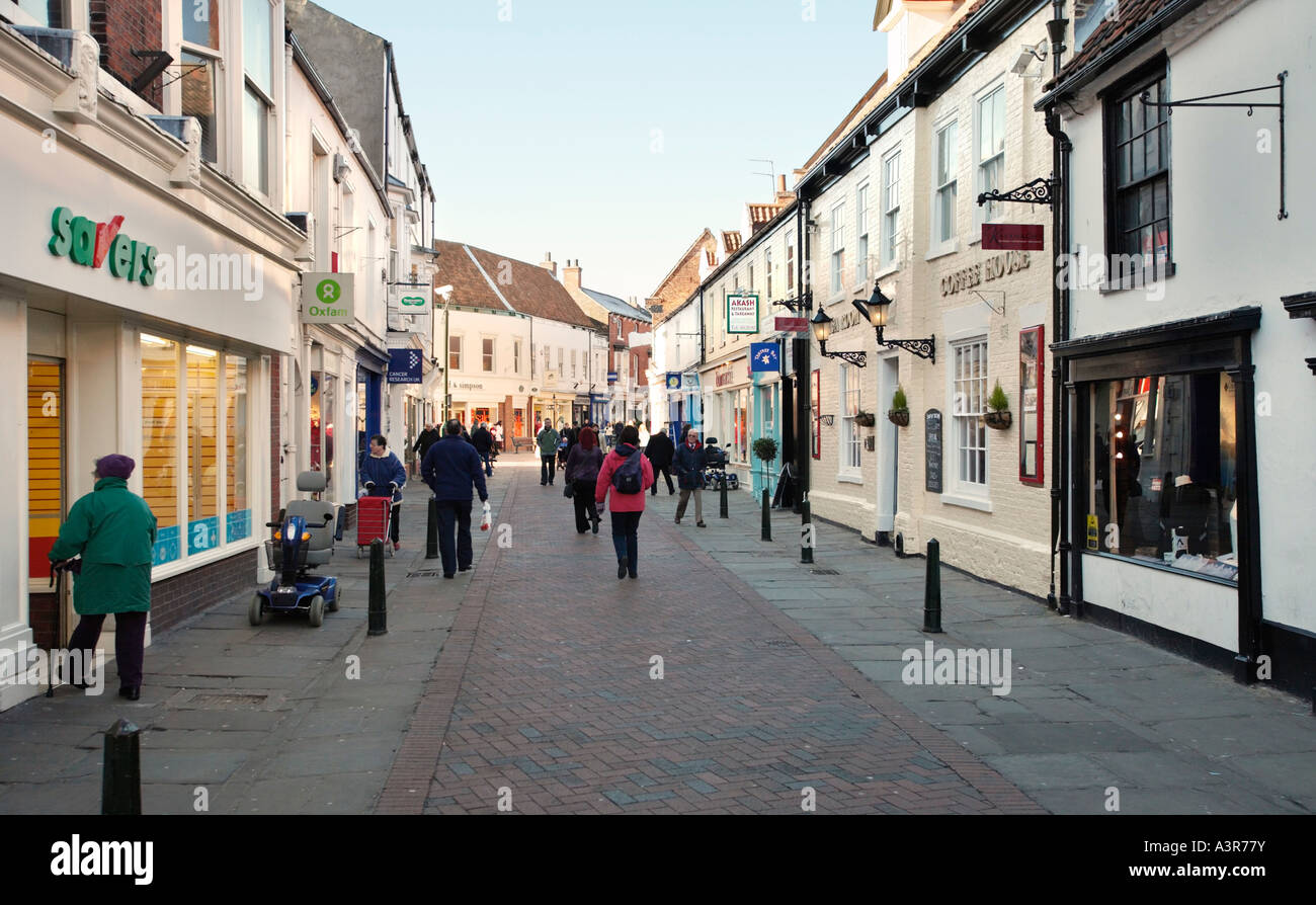 High Street im Stadtzentrum von Beverley, East Yorkshire, UK Stockfoto