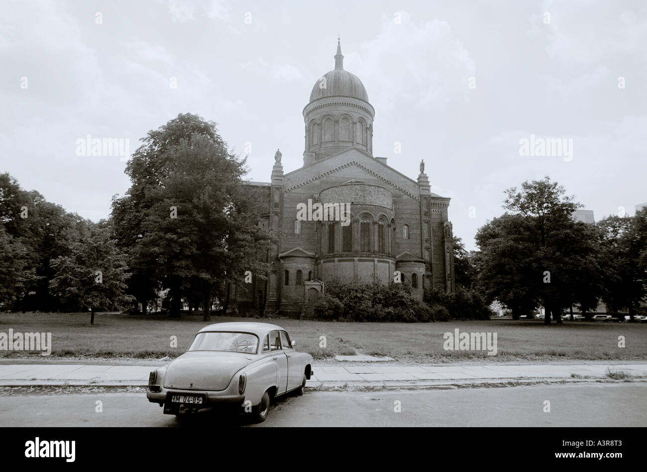 Kalten Krieges Ostberlin in Deutschland in Europa. Reportage Fotojournalismus Geschichte historische Kirche City Urban Reisen Stockfoto