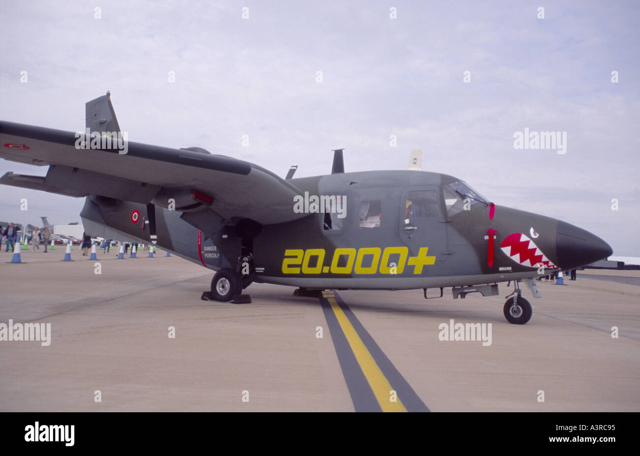 Italienischen Piaggio P166 DL3 Drücker Typ Propeller Flugzeug.  GAV 1097-38 Stockfoto