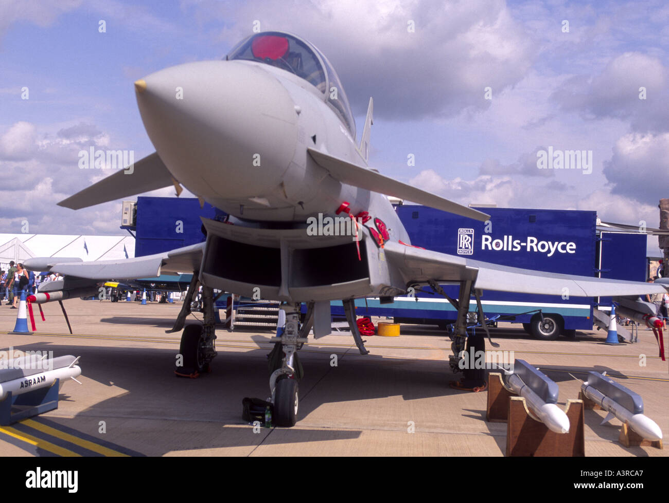 Eurofighter Typhoon T1 auf dem static Display an RAF Fairford GAV 1082-37 Stockfoto