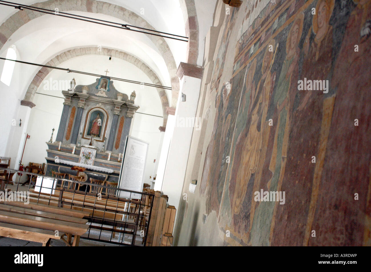 Die Kirche Nostra Signora di Regnos Altos Bosa-Sardinien-Italien Stockfoto