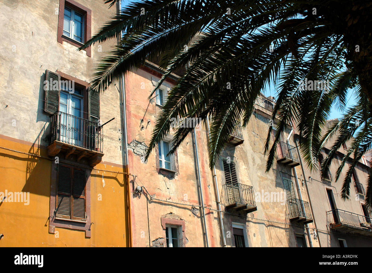 Altbauten in Bosa-Sardinien-Italien Stockfoto