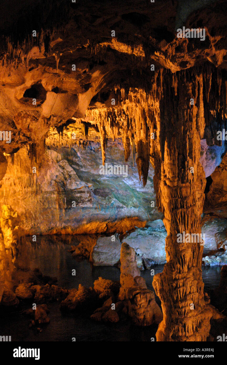 Grotte di Nettuno Alghero Sardinien Italien Stockfoto