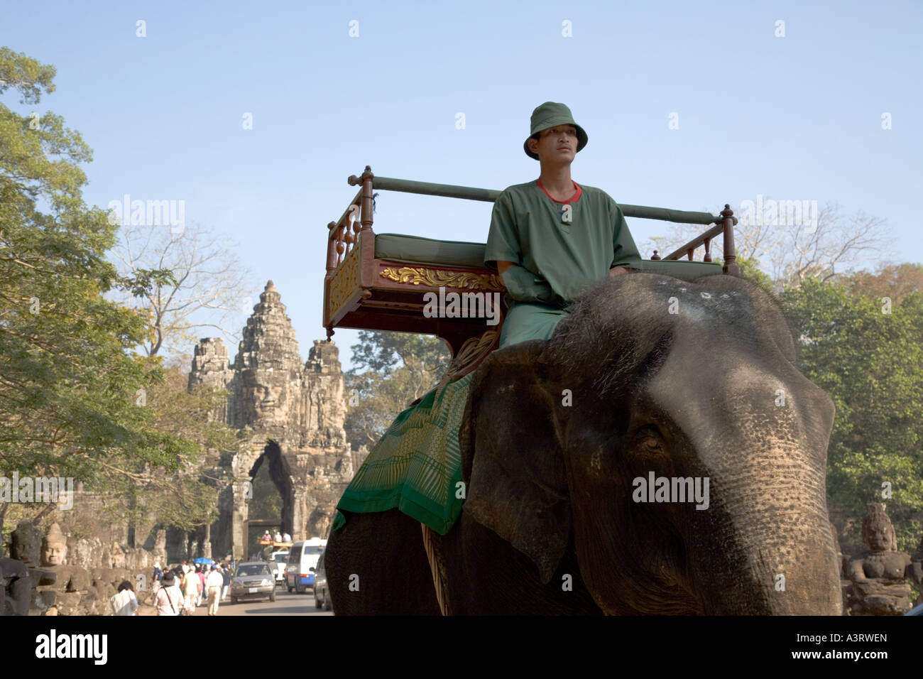 Tempel von Angkor Wat, Angkor Heritage Site, Kambodscha Stockfoto