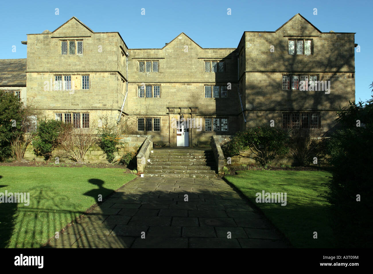 Eyam Hall, Derbyshire Stockfoto