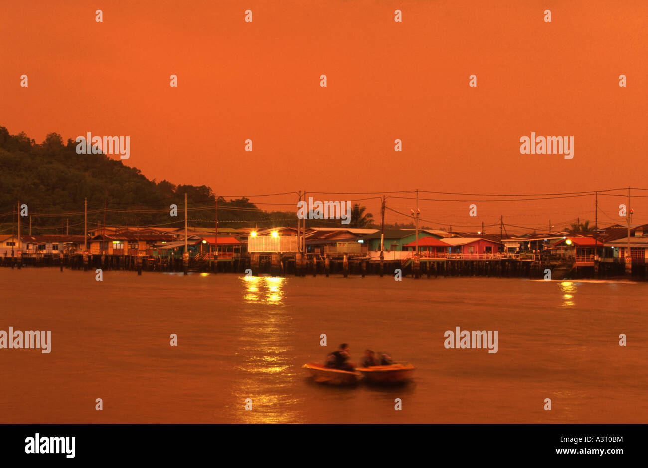 Wassertaxis am Brunei River-Bandar Seri Begawan-Brunei Stockfoto