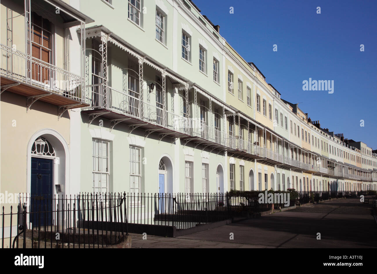 Royal York Crescent Clifton Bristol England Stockfoto