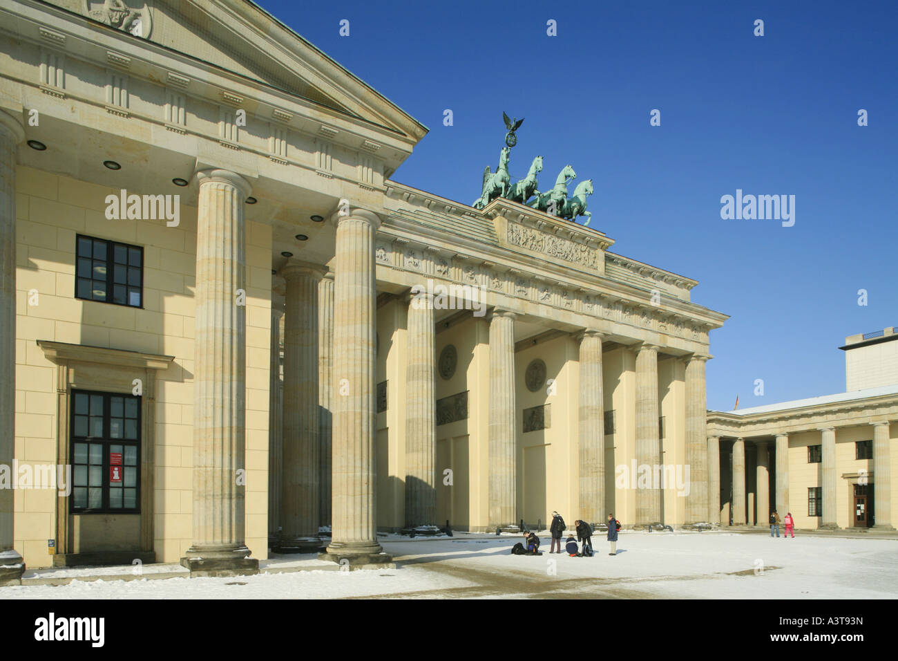 Brandenburger Tor und Quadriga, Deutschland, Berlin Stockfoto