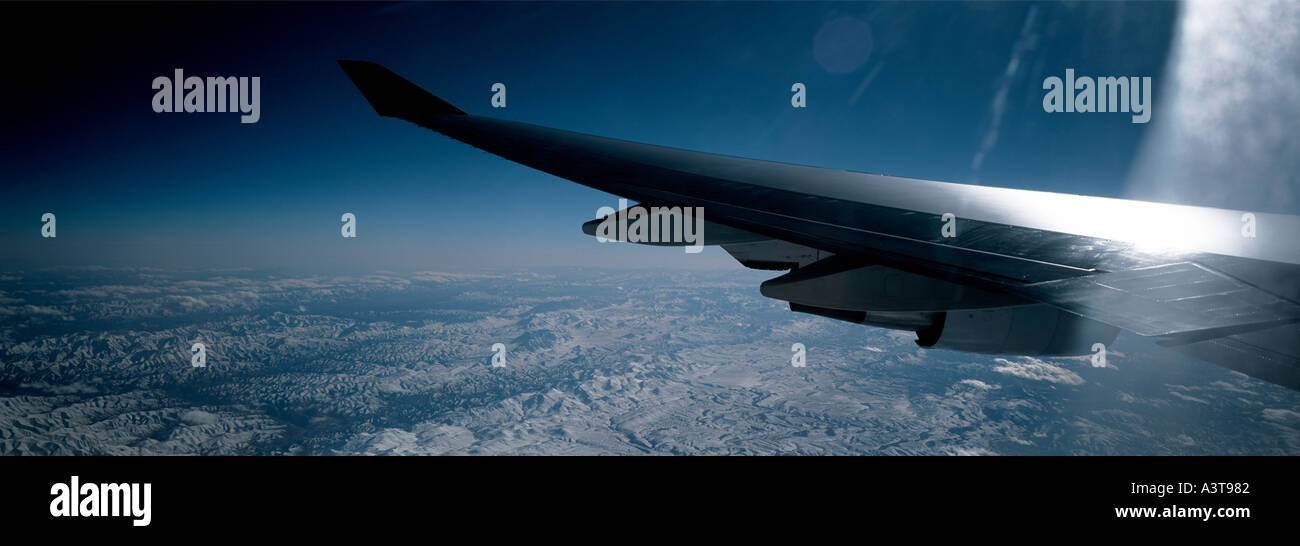 Flug über Kabul-Afghanistan Stockfoto