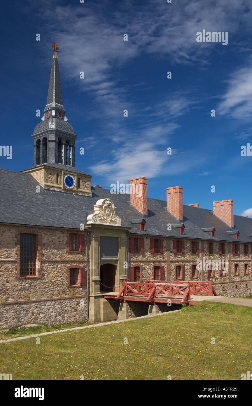 Kanada Nova Scotia Louisbourg Festung von Louisbourg nationalen historischen Standort King s Bastion Graben Stockfoto