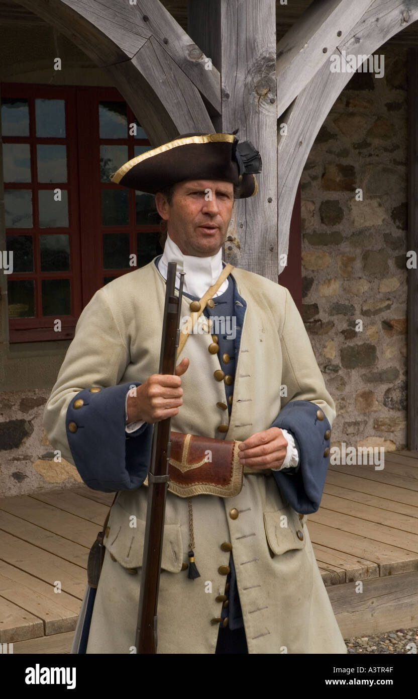 Kanada Nova Scotia Louisbourg Festung von Louisbourg National Historic Site reenactor Stockfoto