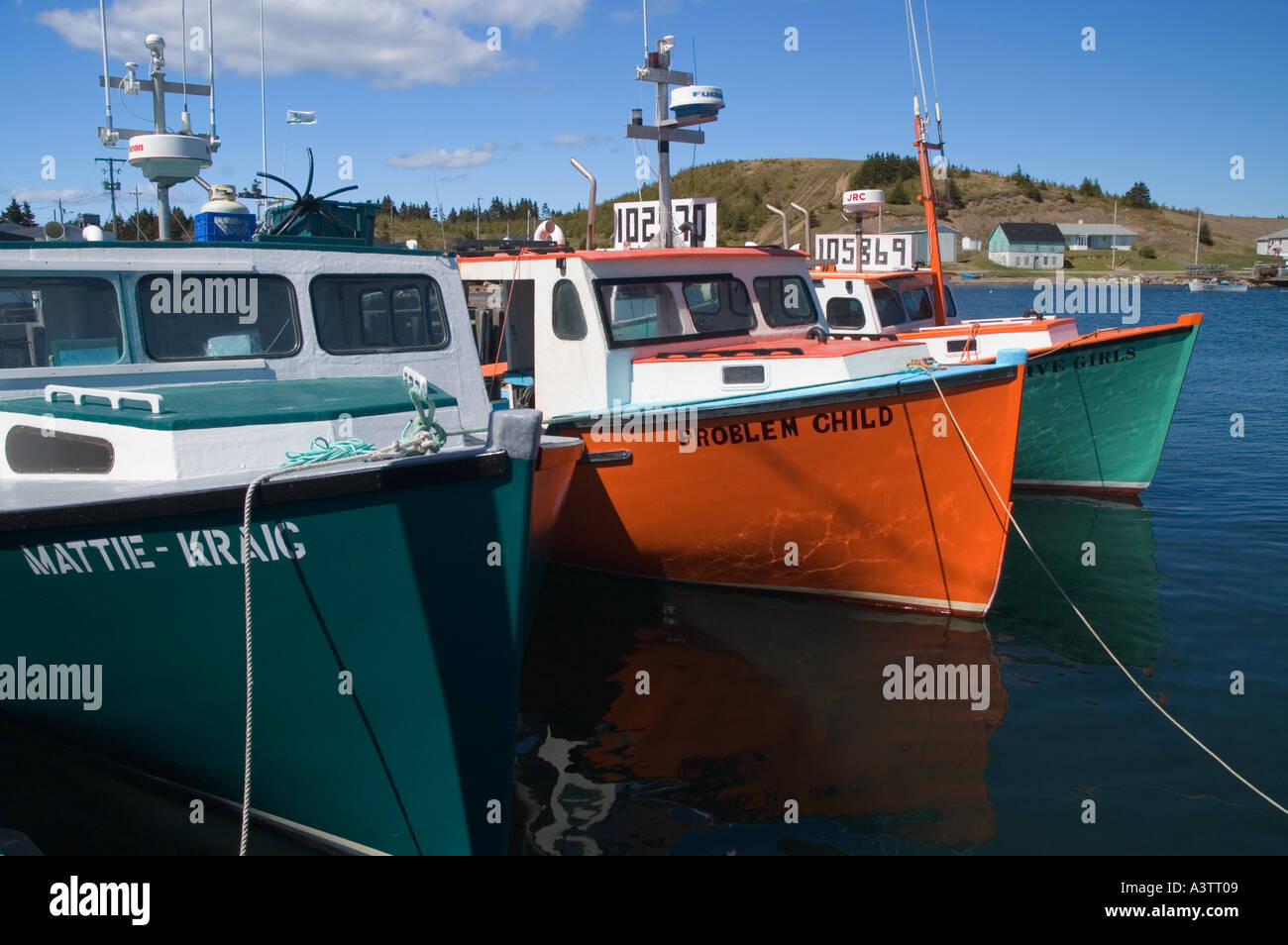 Kanada Nova Scotia Lobster Boote Stockfoto