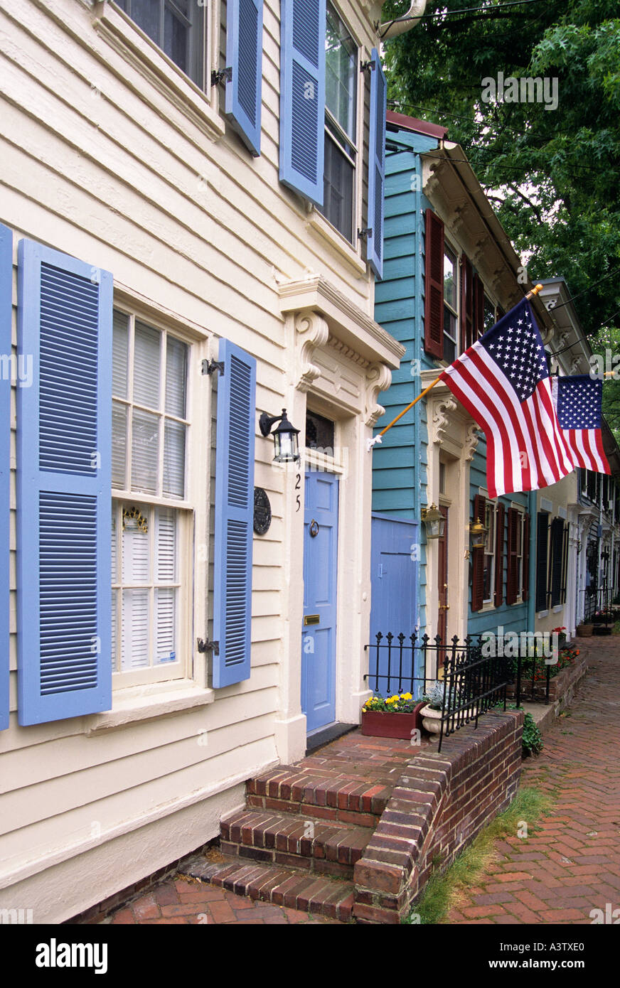 Private Residenzen Virginia Alexandria Old Town Stockfoto