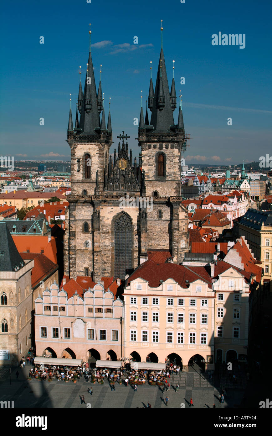 Church of Our Lady vor Tyne Prag Tschechische Republik Stockfoto