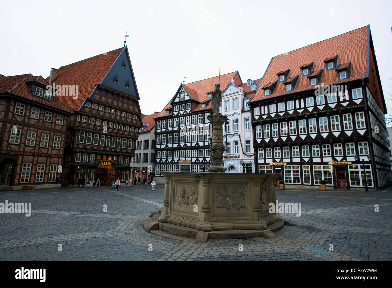 Marktplatz / Hildesheim Stockfoto