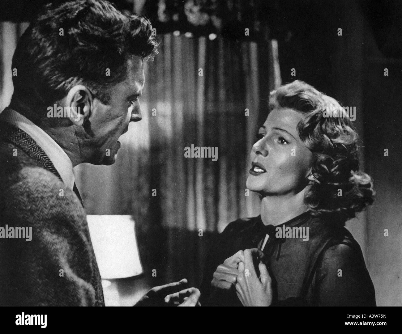 SEPARATE Tabellen 1958 UA Film mit Rita Hayworth und Burt Lancaster Stockfoto