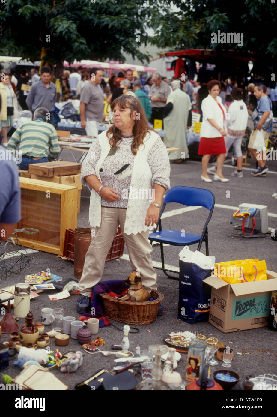 Markttag in Südfrankreich Stockfoto