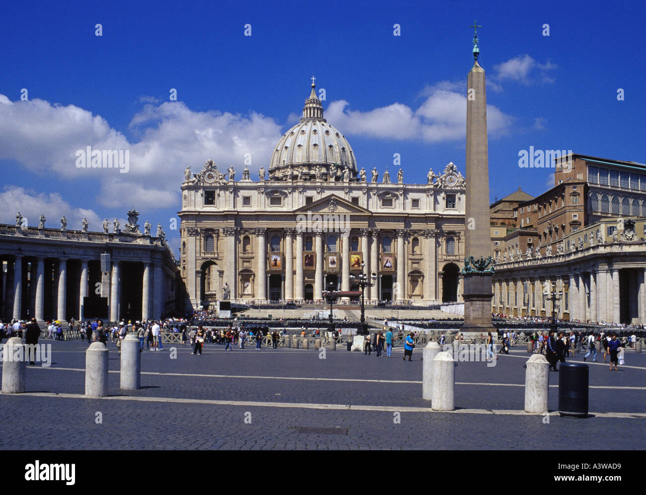 S Petersplatz im Vatikan in Rom Italien Stockfoto