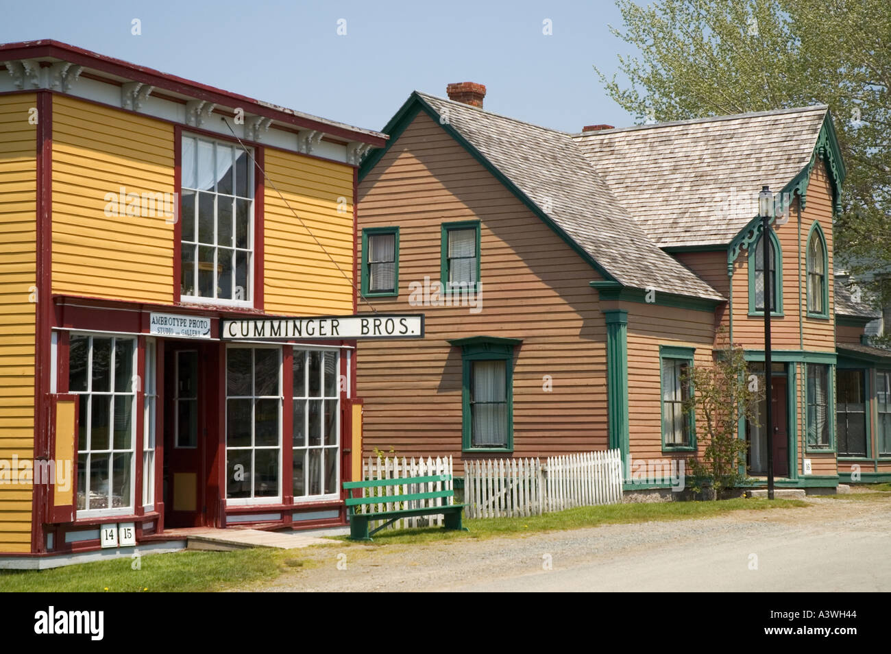 Kanada Nova Scotia Sherbrooke Village restauriert, um eine typische 19. Jahrhundert Nova ölnordgesellschaften Dorf Fotostudio zeigen Stockfoto