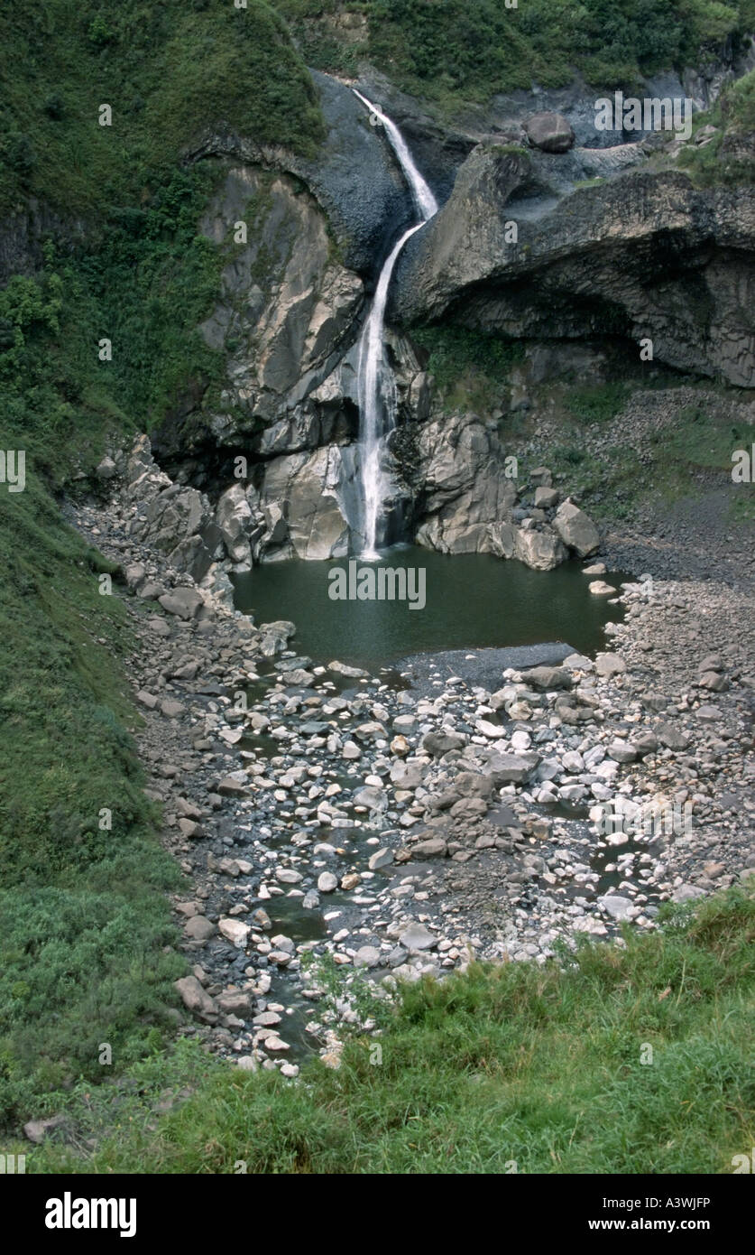 Der Agoyán Wasserfall am Fluss Pastaza ist die höchste Waterall in Ecuador Stockfoto